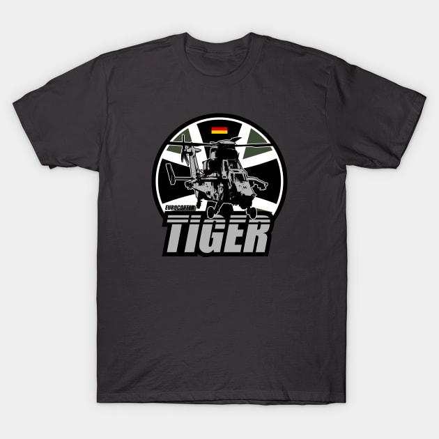 German Army Eurocopter Tiger T-Shirt by Firemission45